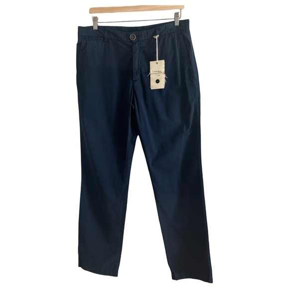 Crosby Hallen & Cobb Other - NWT Men’s Italian CROSBY HALLEN & COBB Cotton Pants Flat Front Long Inseam 34x35